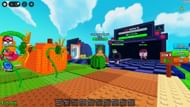 Plants battling against Brainrots (Image via Roblox)